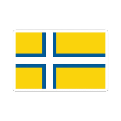 Flag of West Sweden STICKER Vinyl Die-Cut Decal-3 Inch-The Sticker Space