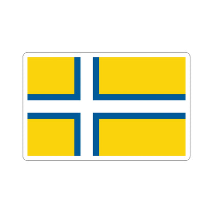 Flag of West Sweden STICKER Vinyl Die-Cut Decal-4 Inch-The Sticker Space