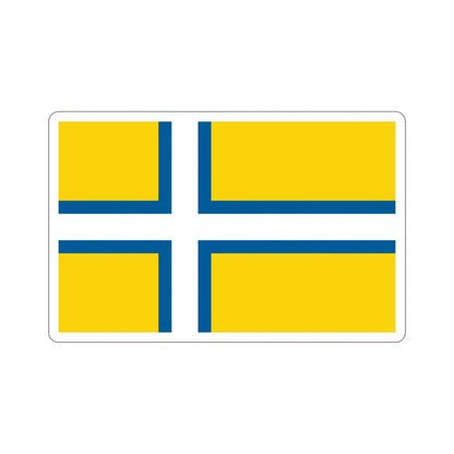 Flag of West Sweden STICKER Vinyl Die-Cut Decal-5 Inch-The Sticker Space