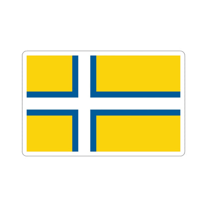 Flag of West Sweden STICKER Vinyl Die-Cut Decal-6 Inch-The Sticker Space