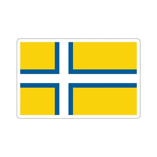 Flag of West Sweden STICKER Vinyl Die-Cut Decal-6 Inch-The Sticker Space