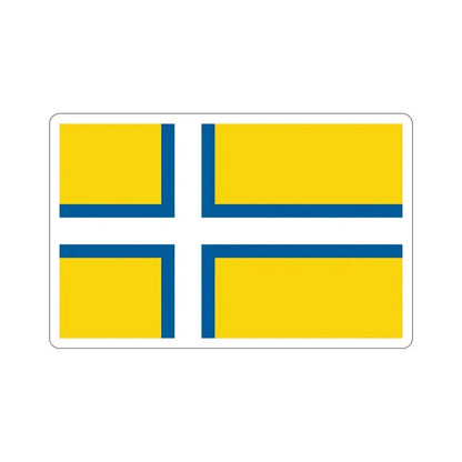 Flag of West Sweden STICKER Vinyl Die-Cut Decal - The Sticker Space