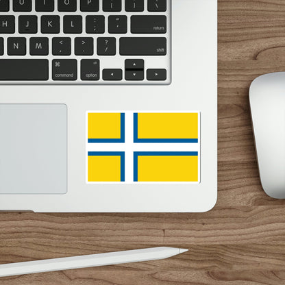 Flag of West Sweden STICKER Vinyl Die-Cut Decal-The Sticker Space