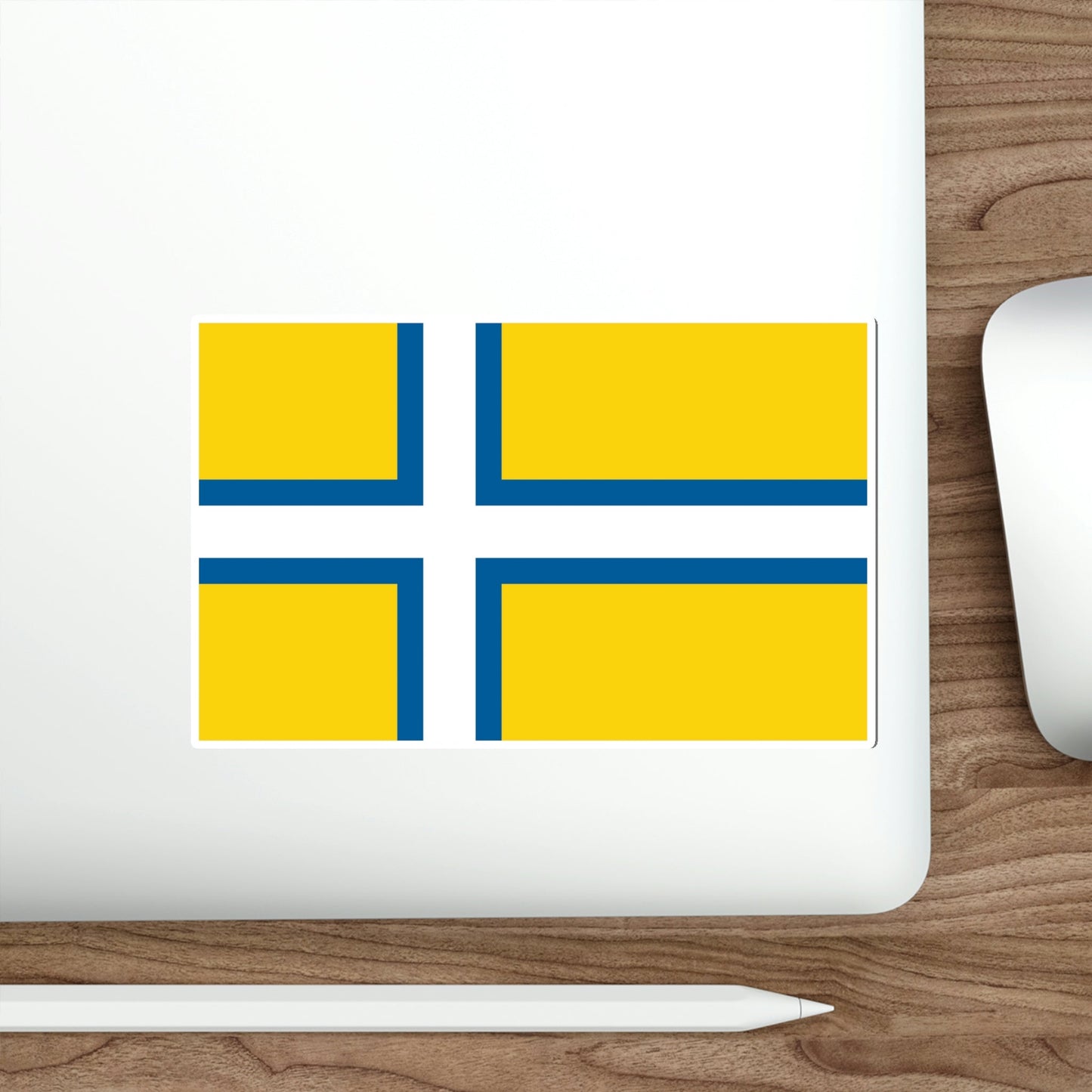 Flag of West Sweden STICKER Vinyl Die-Cut Decal-The Sticker Space