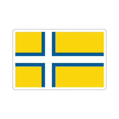 Flag of West Sweden STICKER Vinyl Die-Cut Decal - The Sticker Space