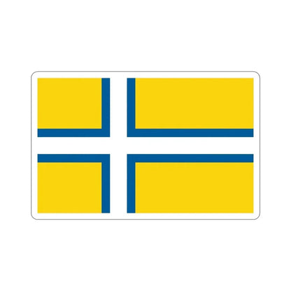 Flag of West Sweden STICKER Vinyl Die-Cut Decal - The Sticker Space