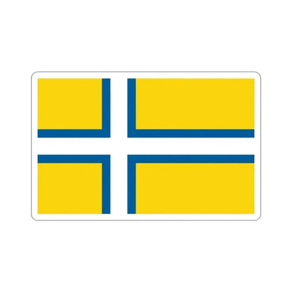 Flag of West Sweden STICKER Vinyl Die-Cut Decal - The Sticker Space