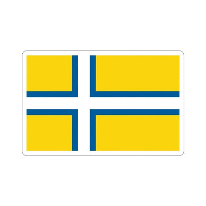 Flag of West Sweden STICKER Vinyl Die-Cut Decal - The Sticker Space
