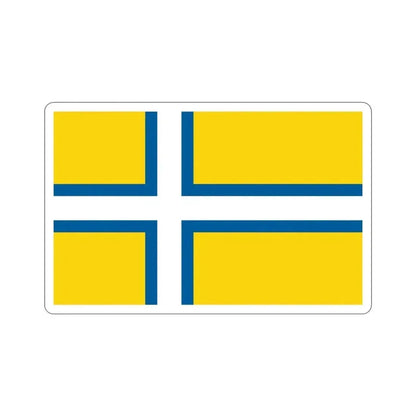 Flag of West Sweden STICKER Vinyl Die-Cut Decal - The Sticker Space