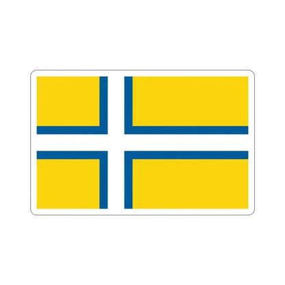 Flag of West Sweden STICKER Vinyl Die-Cut Decal - The Sticker Space