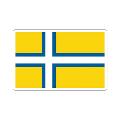 Flag of West Sweden STICKER Vinyl Die-Cut Decal - The Sticker Space