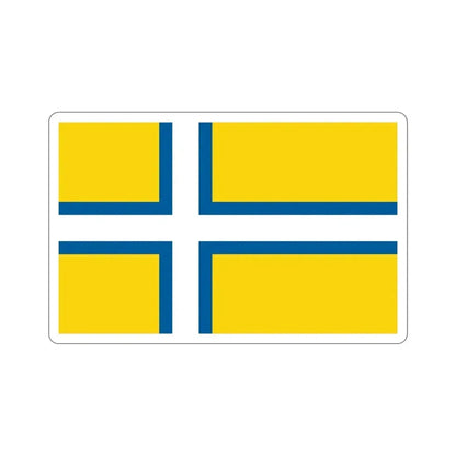 Flag of West Sweden STICKER Vinyl Die-Cut Decal - The Sticker Space