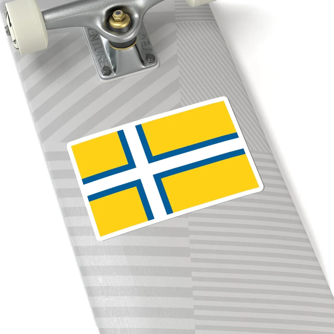 Flag of West Sweden (Sweden) STICKER Vinyl Kiss-Cut Decal - The Sticker Space