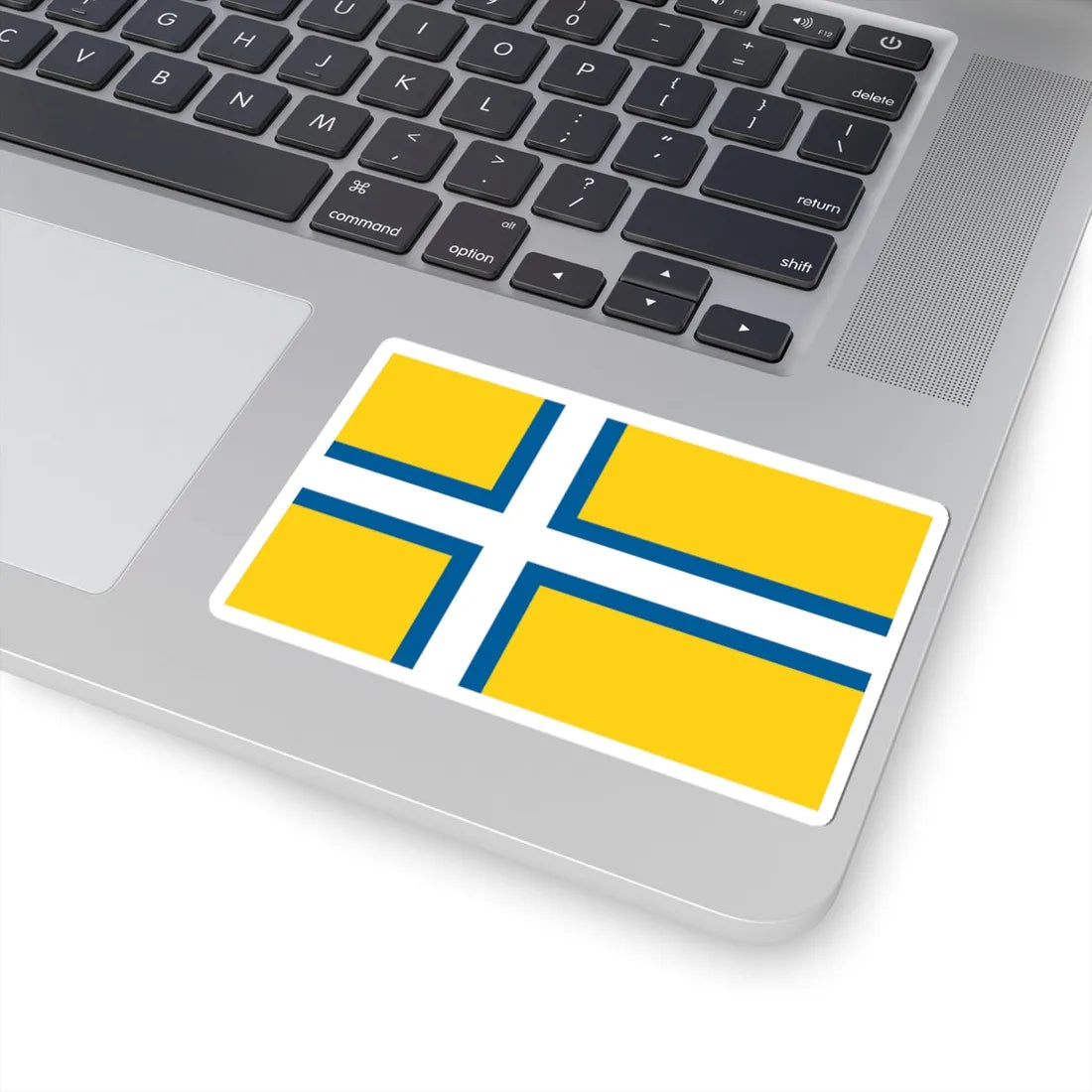 Flag of West Sweden (Sweden) STICKER Vinyl Kiss-Cut Decal - The Sticker Space
