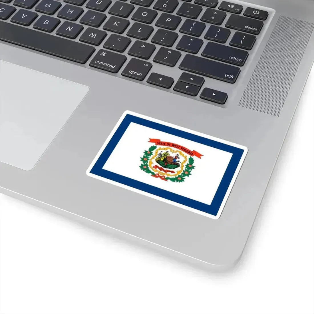 Flag of West Virginia 3-2 (United States) STICKER Vinyl Kiss-Cut Decal - The Sticker Space