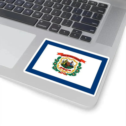 Flag of West Virginia 3-2 (United States) STICKER Vinyl Kiss-Cut Decal - The Sticker Space