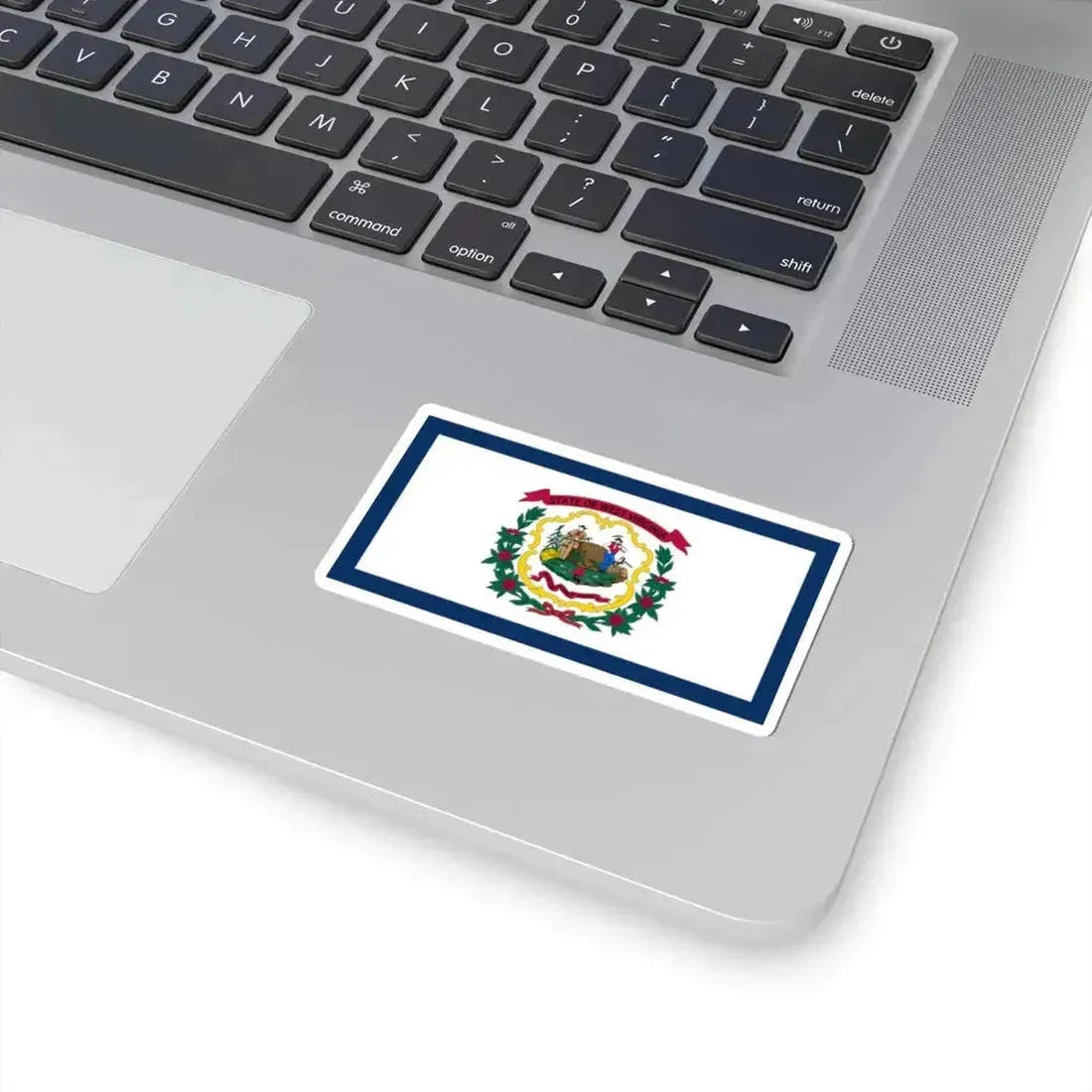 Flag of West Virginia (United States) STICKER Vinyl Kiss-Cut Decal - The Sticker Space