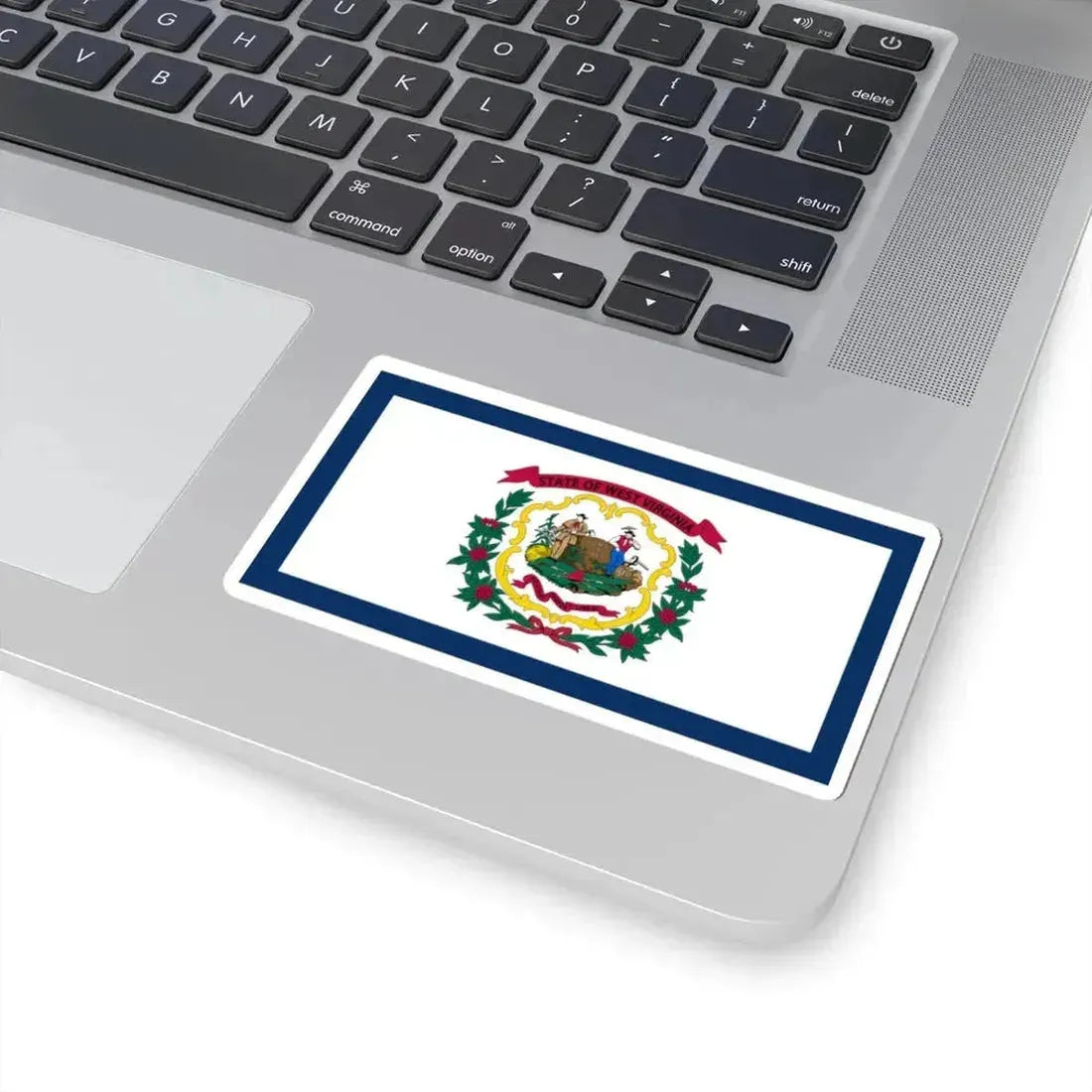 Flag of West Virginia (United States) STICKER Vinyl Kiss-Cut Decal - The Sticker Space
