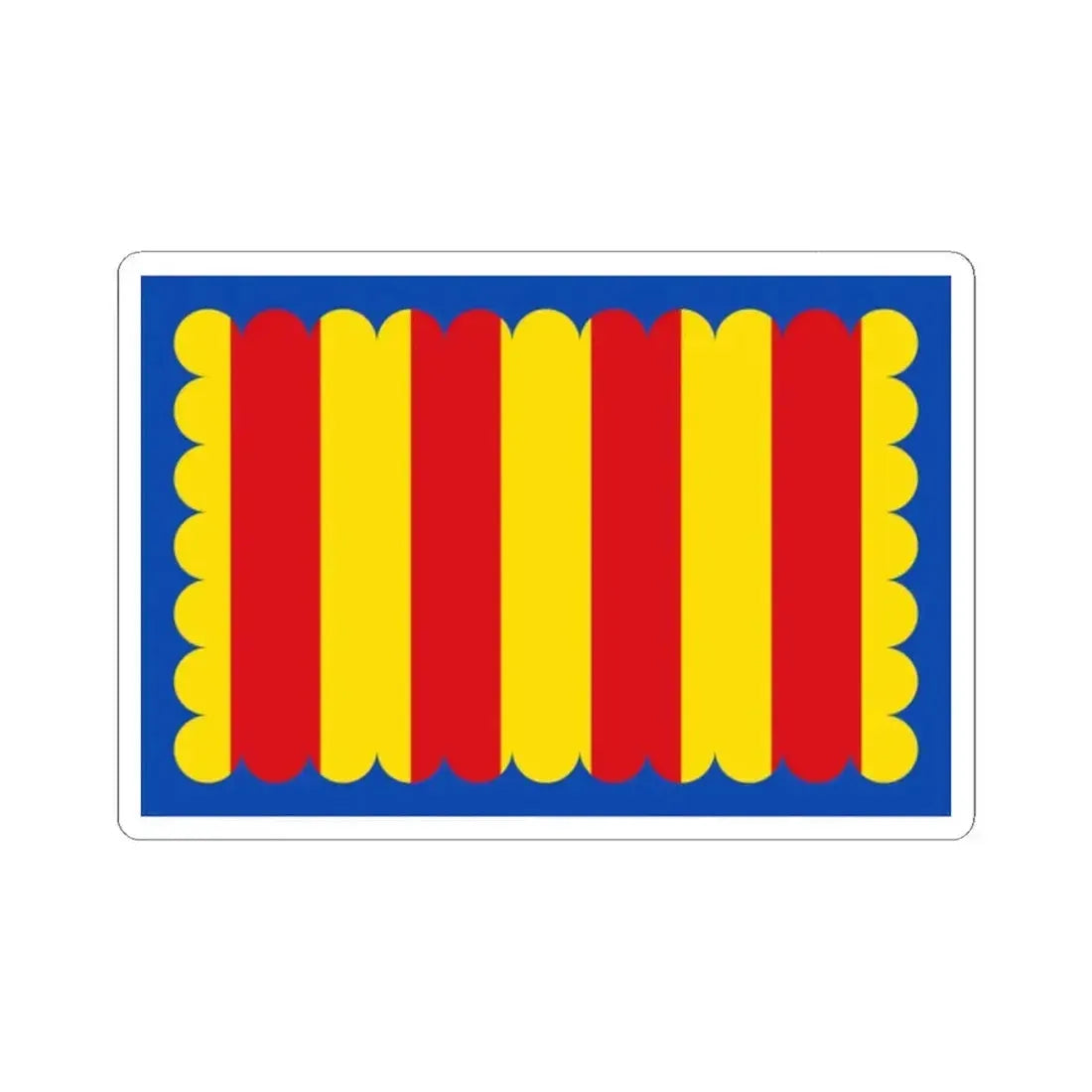 Flag of Westerlo (Belgium) STICKER Vinyl Kiss-Cut Decal 2 Inch White - The Sticker Space