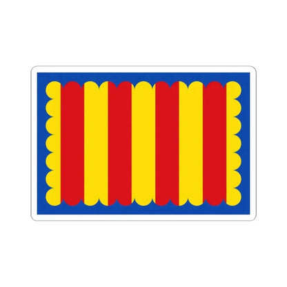 Flag of Westerlo (Belgium) STICKER Vinyl Kiss-Cut Decal 2 Inch White - The Sticker Space