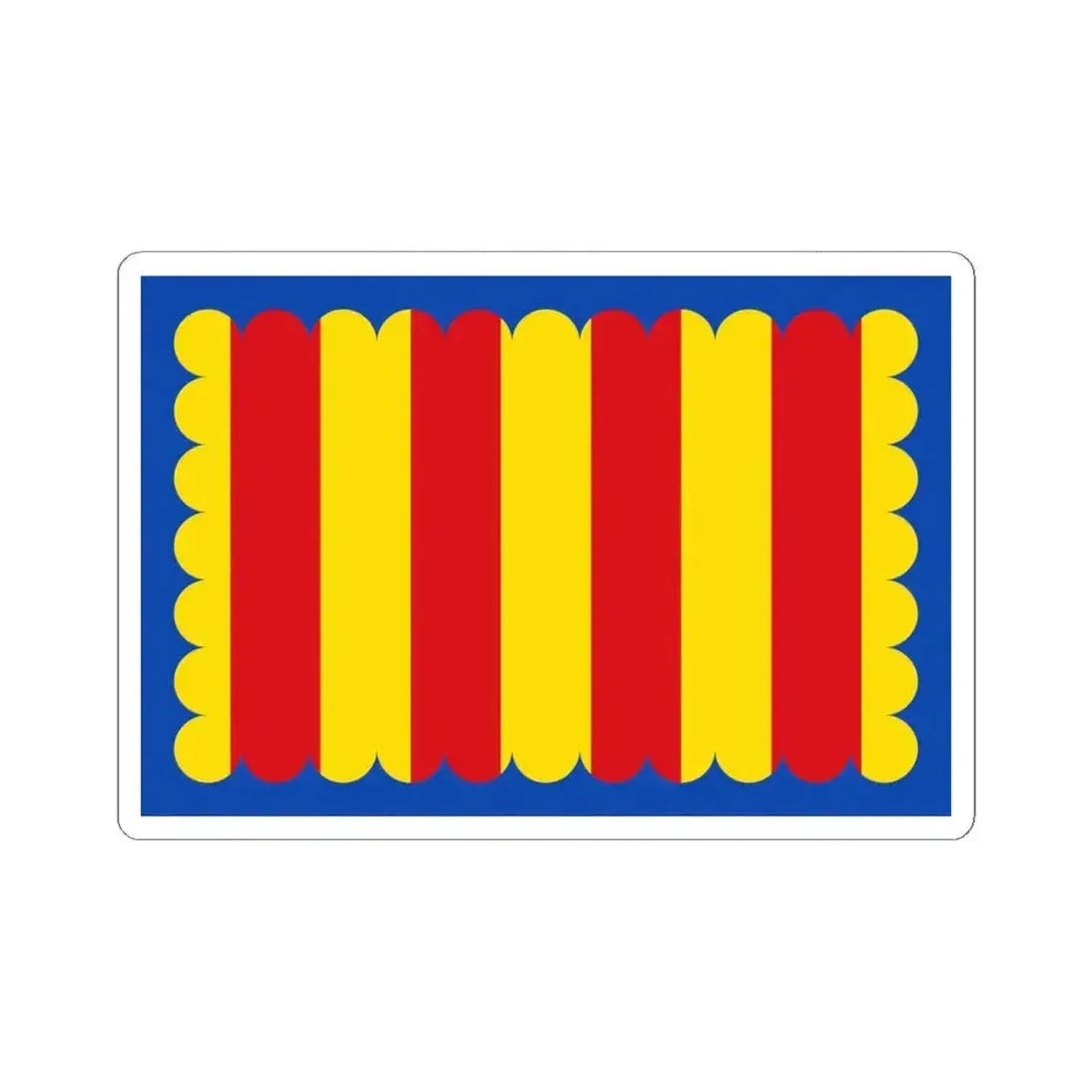 Flag of Westerlo (Belgium) STICKER Vinyl Kiss-Cut Decal 6 Inch White - The Sticker Space