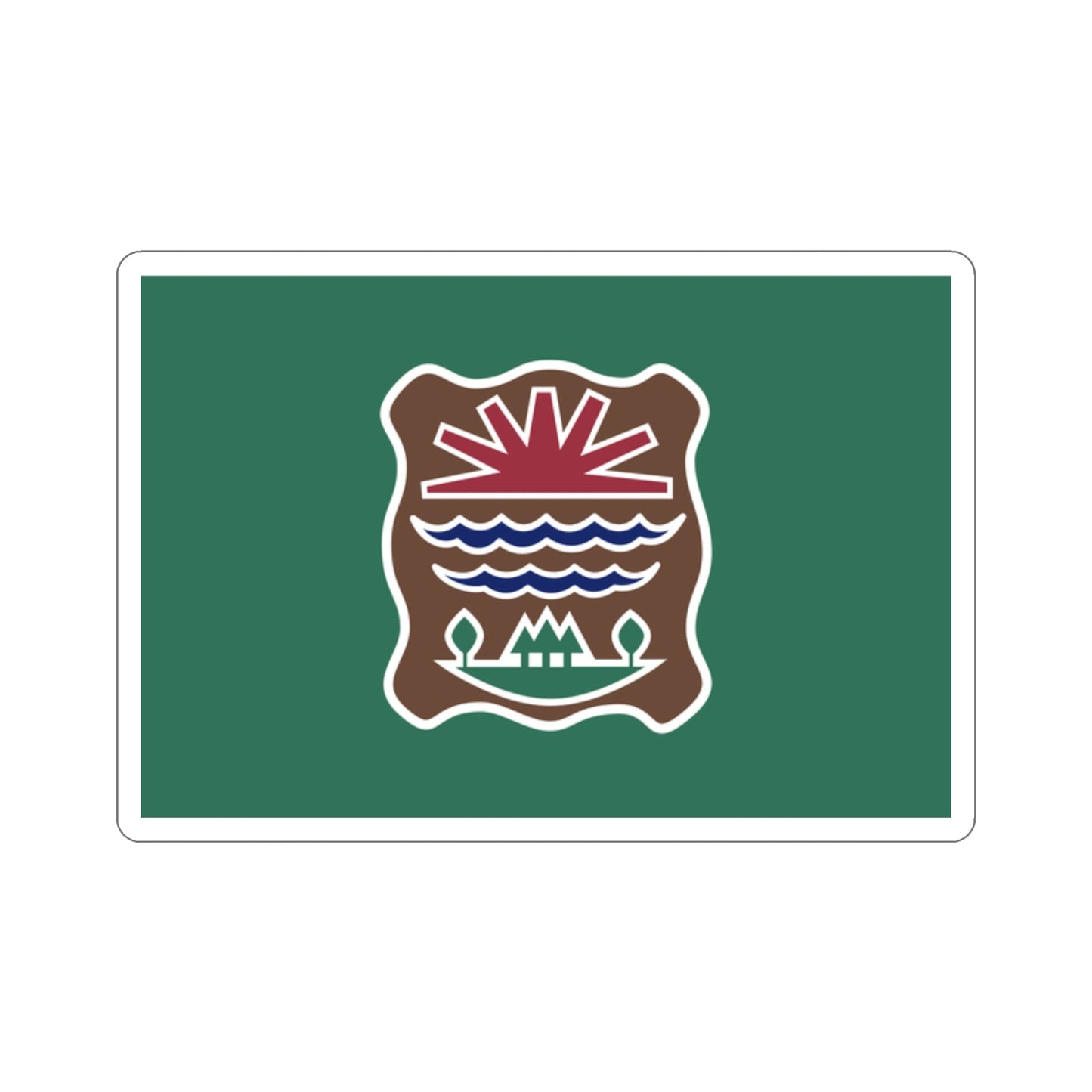 Flag of Western Abenaki STICKER Vinyl Die-Cut Decal-2 Inch-The Sticker Space