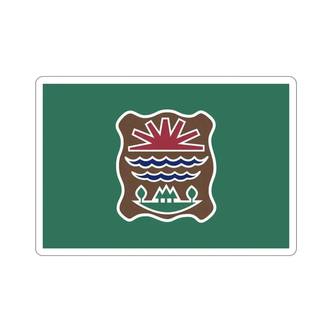 Flag of Western Abenaki STICKER Vinyl Die-Cut Decal - The Sticker Space