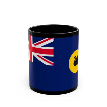 Flag of Western Australia - Black Coffee Mug-11oz-The Sticker Space