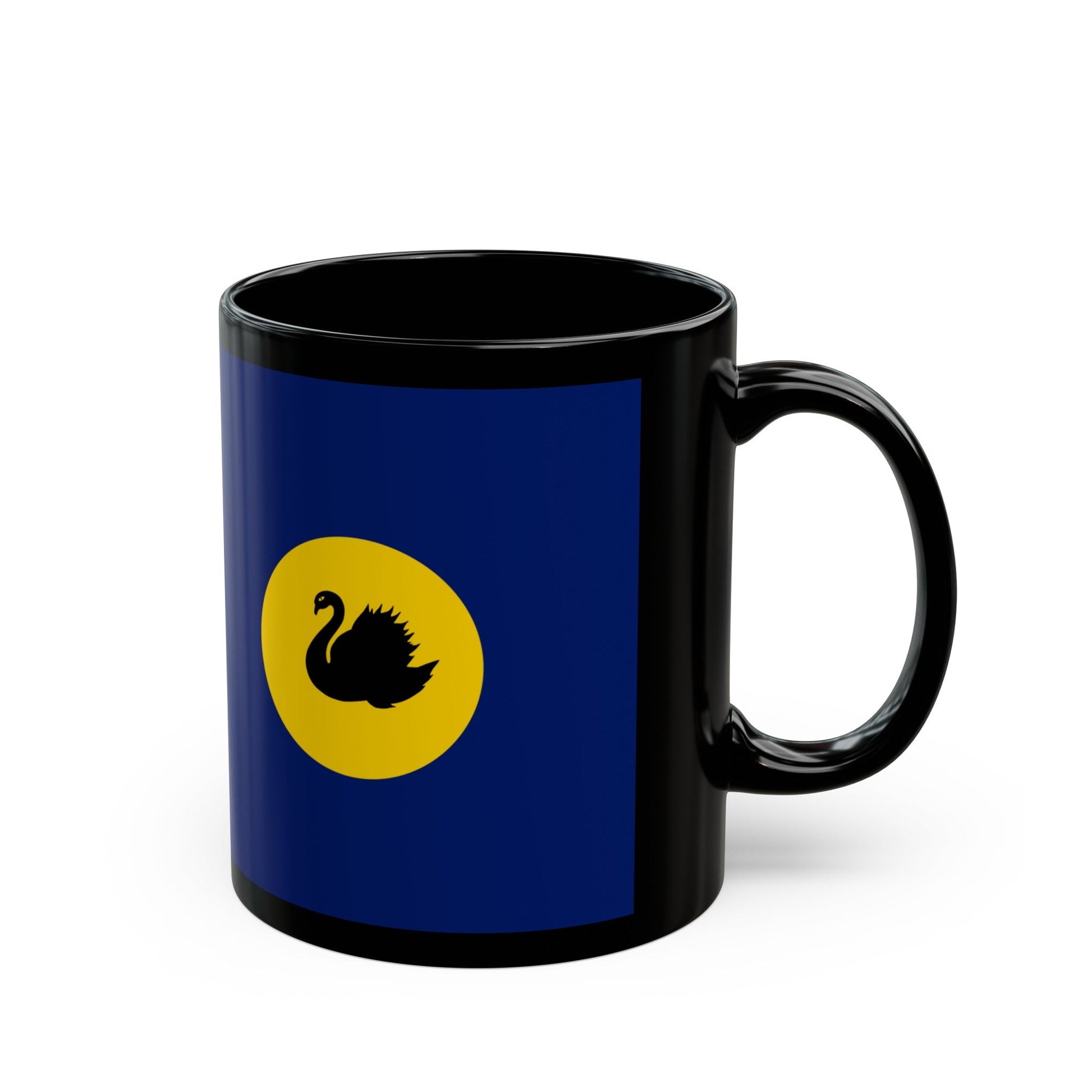 Flag of Western Australia - Black Coffee Mug-The Sticker Space