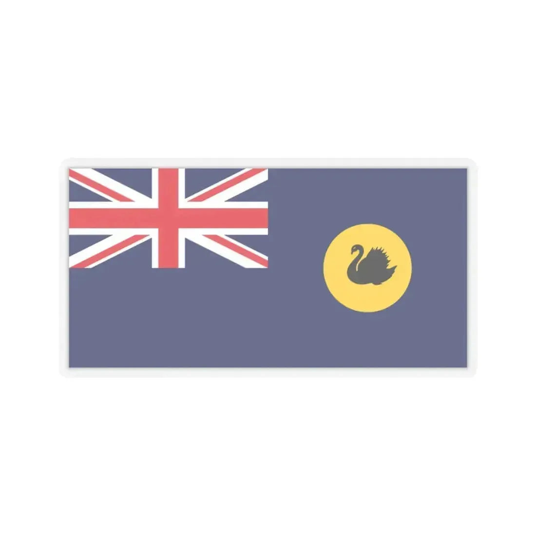 Flag of Western Australia - STICKER Vinyl Kiss-Cut Decal 3 Inch Transparent - The Sticker Space