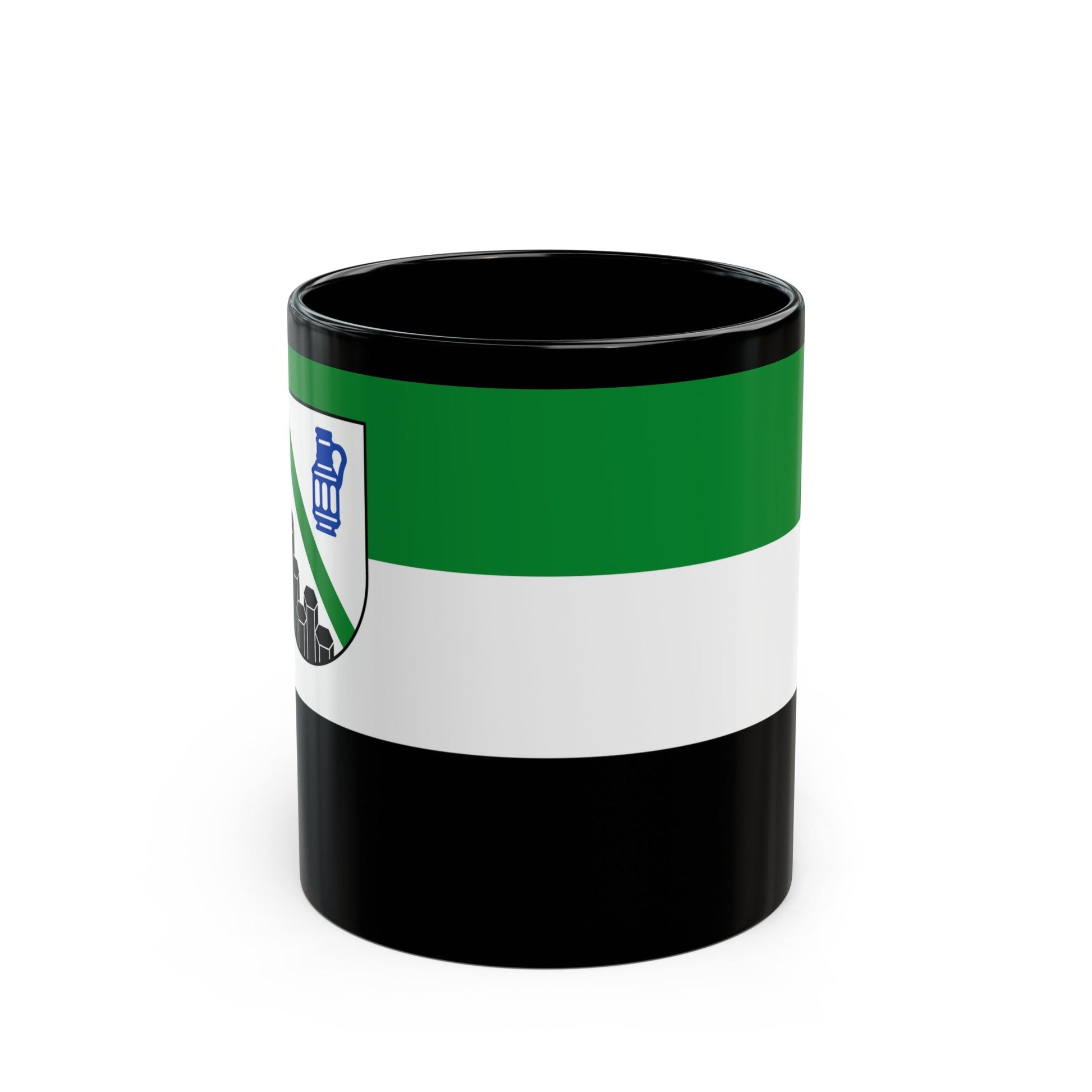 Flag of Westerwaldkreis Germany - Black Coffee Mug-11oz-The Sticker Space