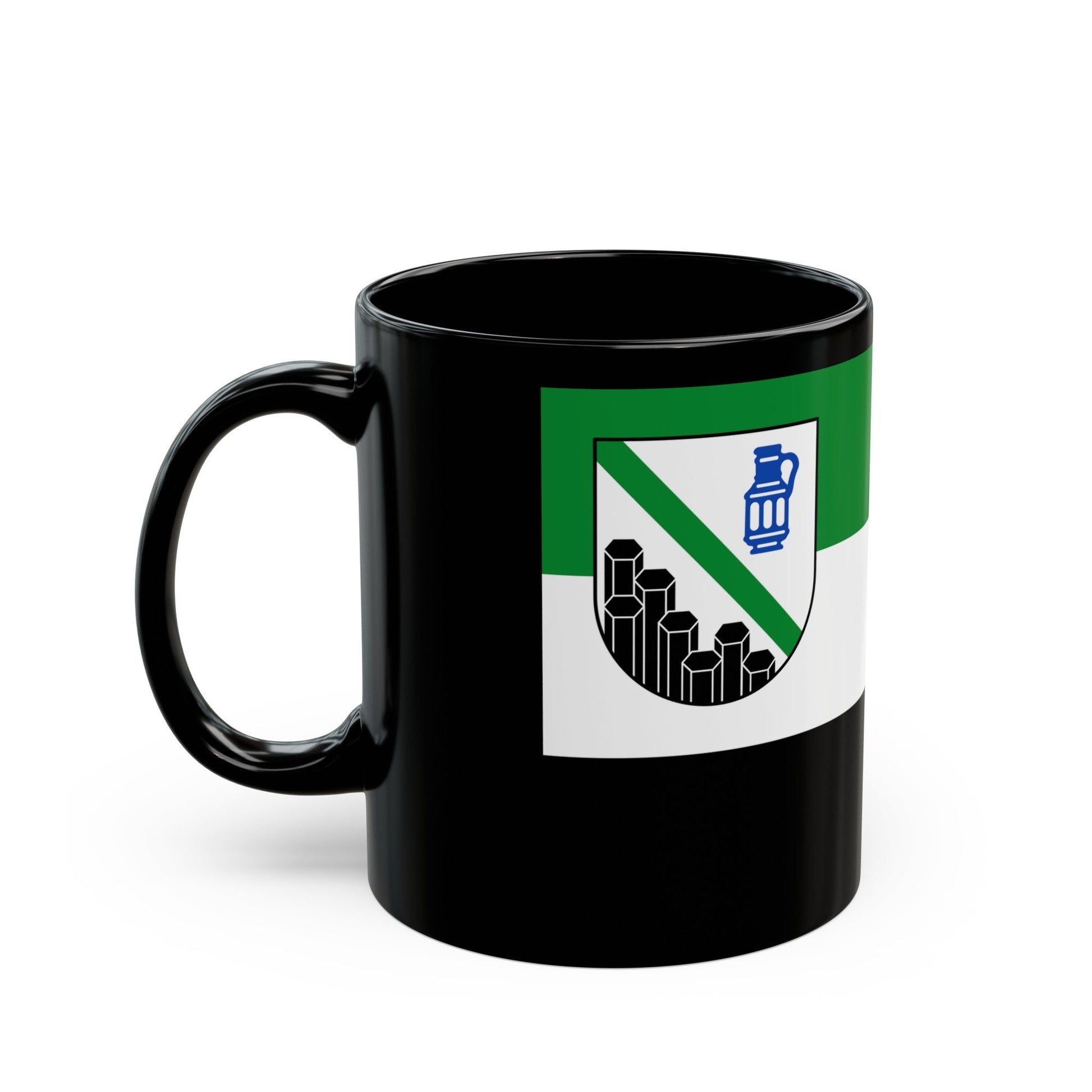 Flag of Westerwaldkreis Germany - Black Coffee Mug-The Sticker Space