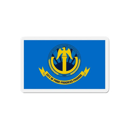 Flag of Westland Michigan - Refrigerator Magnet 6 Inch - The Sticker Space
