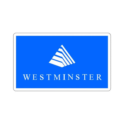 Flag of Westminster, Colorado - STICKER Vinyl Kiss-Cut Decal 2 Inch White - The Sticker Space