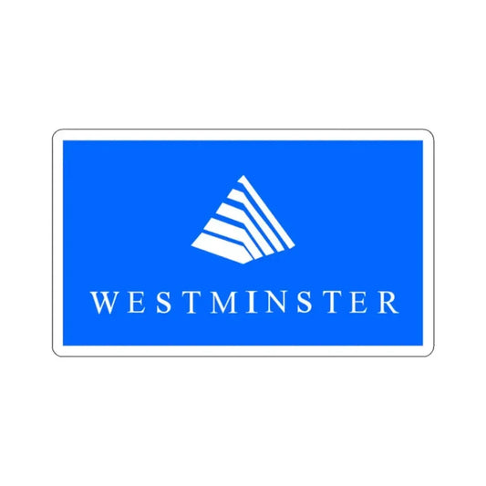 Flag of Westminster, Colorado - STICKER Vinyl Kiss-Cut Decal 2 Inch White - The Sticker Space