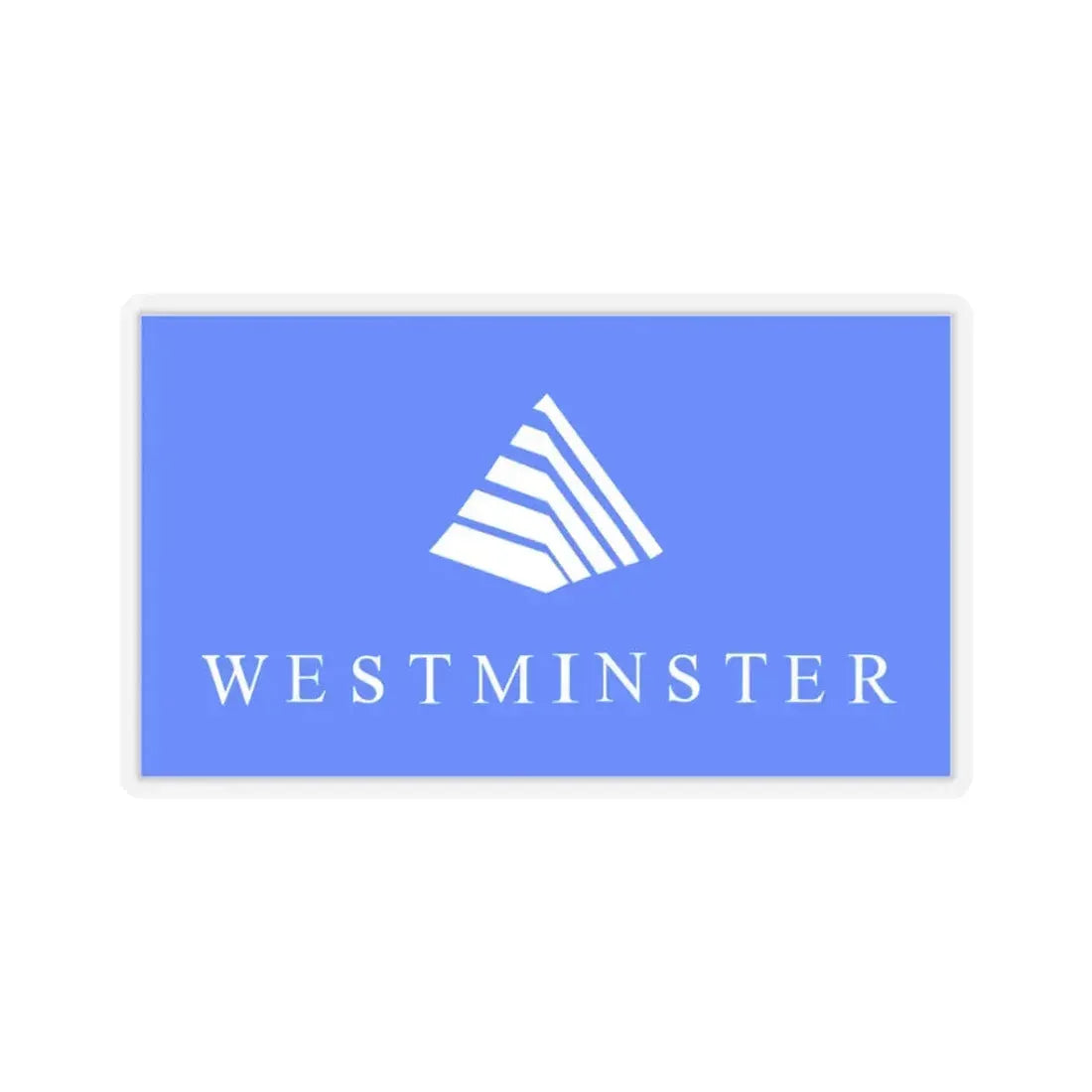 Flag of Westminster, Colorado - STICKER Vinyl Kiss-Cut Decal 3 Inch Transparent - The Sticker Space