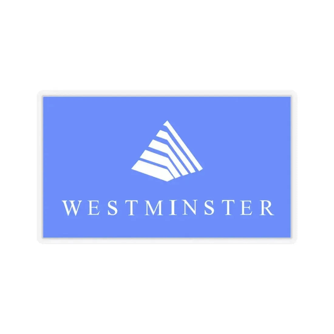 Flag of Westminster, Colorado - STICKER Vinyl Kiss-Cut Decal 4 Inch Transparent - The Sticker Space
