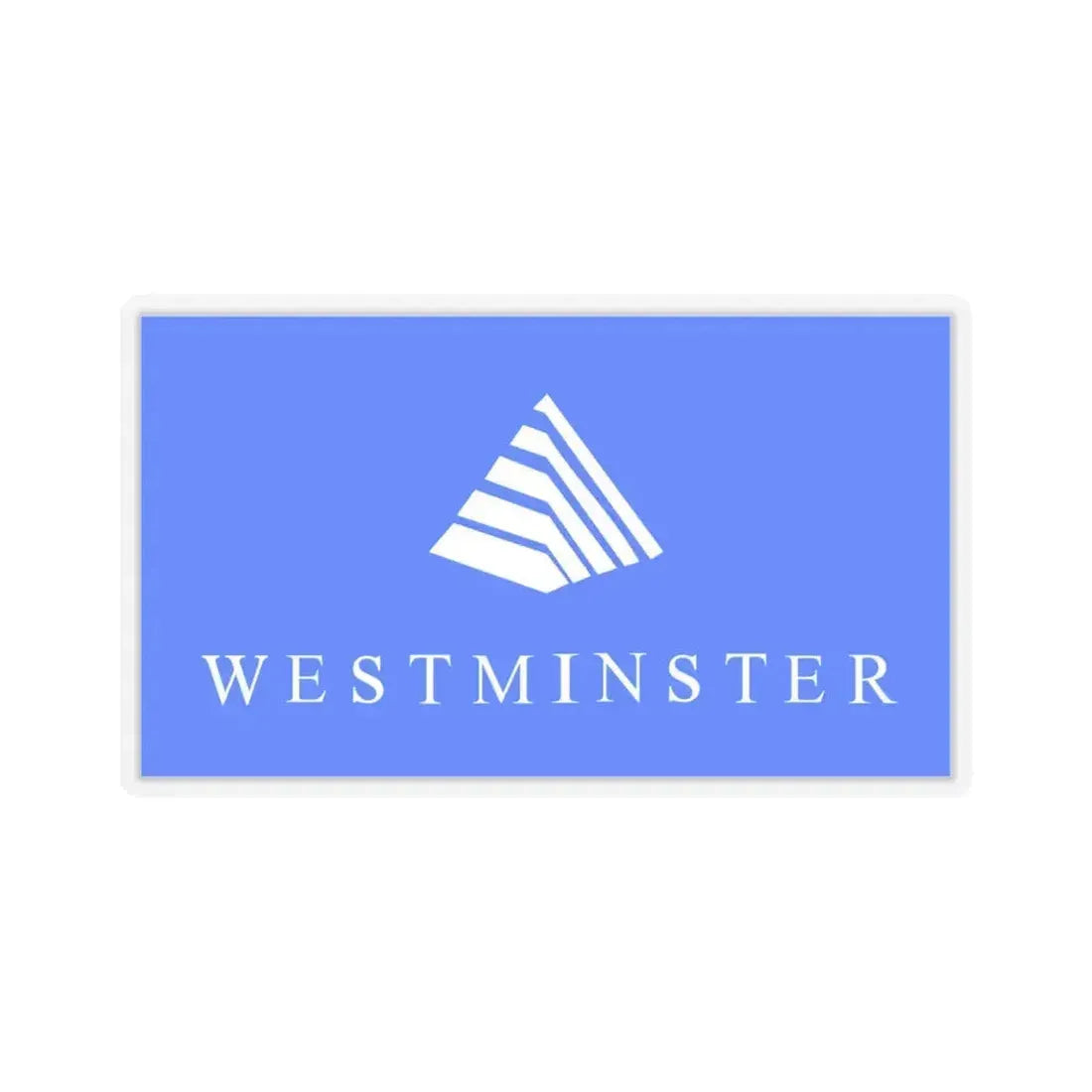 Flag of Westminster, Colorado - STICKER Vinyl Kiss-Cut Decal 6 Inch Transparent - The Sticker Space