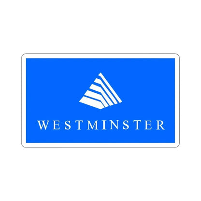 Flag of Westminster, Colorado - STICKER Vinyl Kiss-Cut Decal 6 Inch White - The Sticker Space