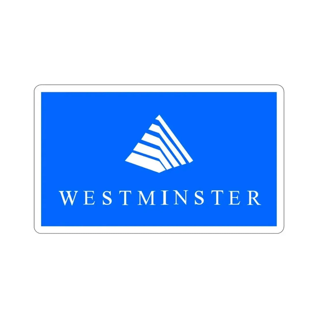 Flag of Westminster Colorado USA STICKER Vinyl Die-Cut Decal 3 Inch - The Sticker Space