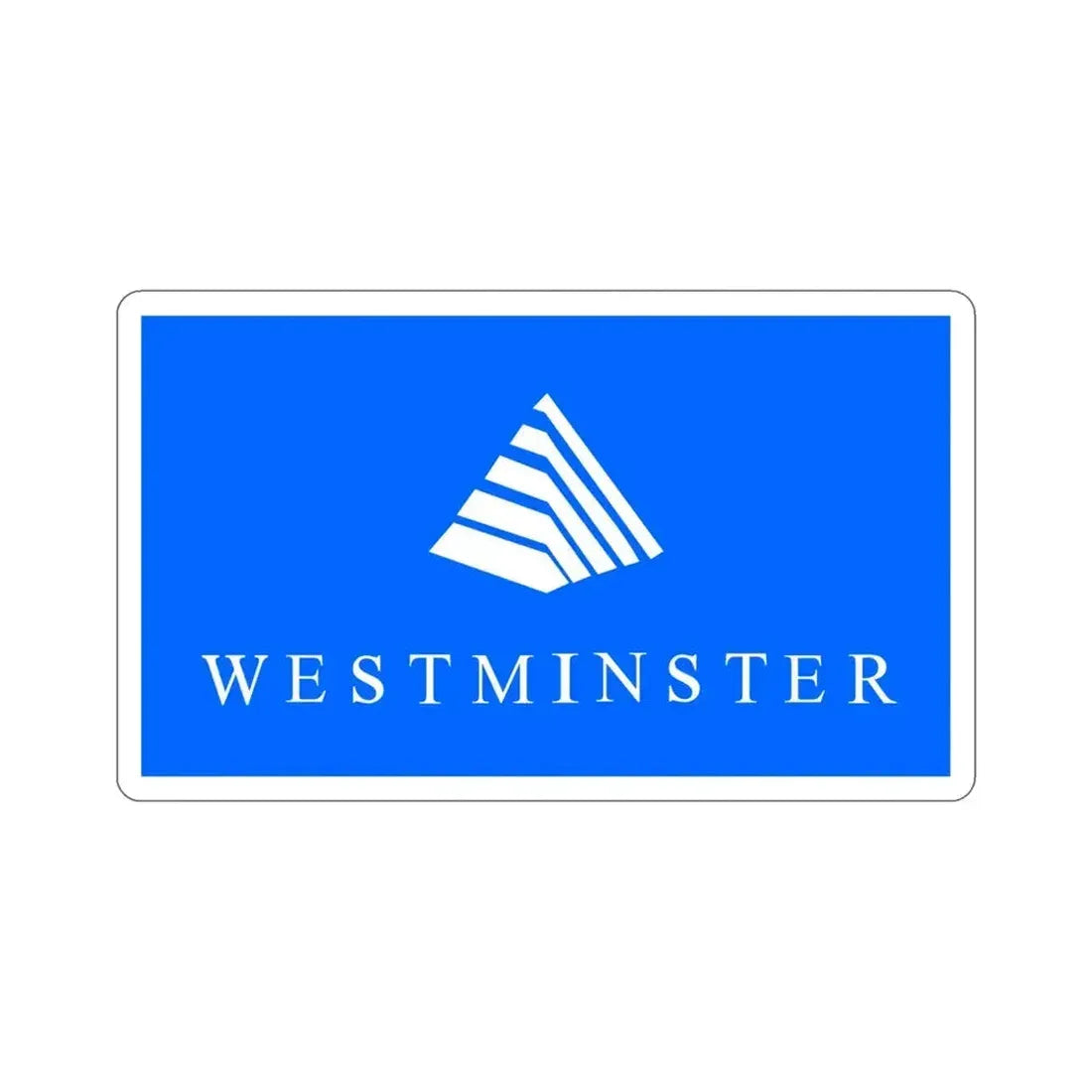 Flag of Westminster Colorado USA STICKER Vinyl Die-Cut Decal 4 Inch - The Sticker Space