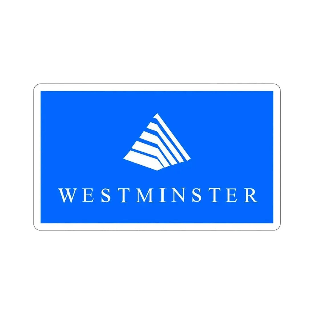 Flag of Westminster Colorado USA STICKER Vinyl Die-Cut Decal 6 Inch - The Sticker Space
