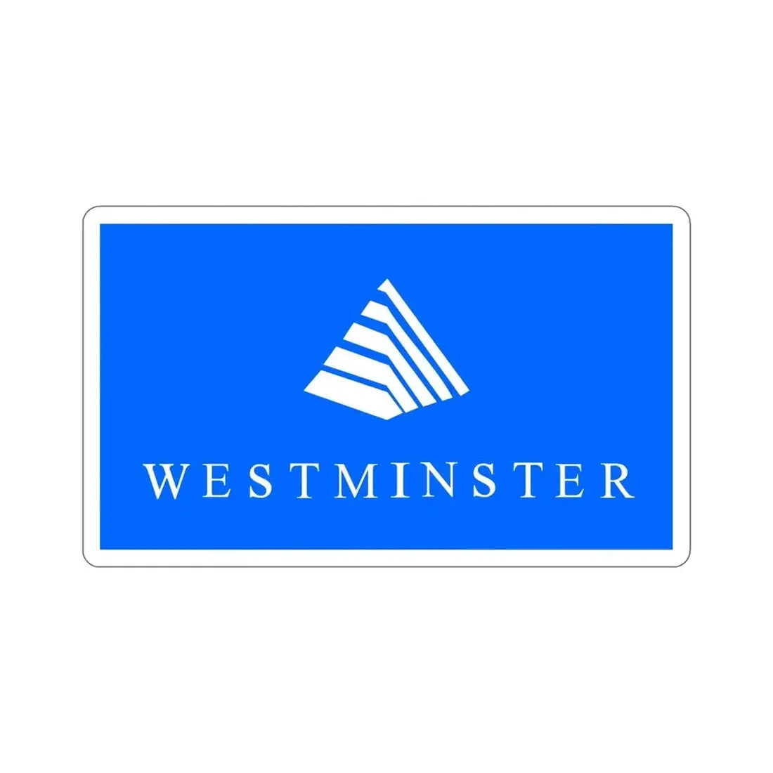 Flag of Westminster Colorado USA STICKER Vinyl Die-Cut Decal - The Sticker Space