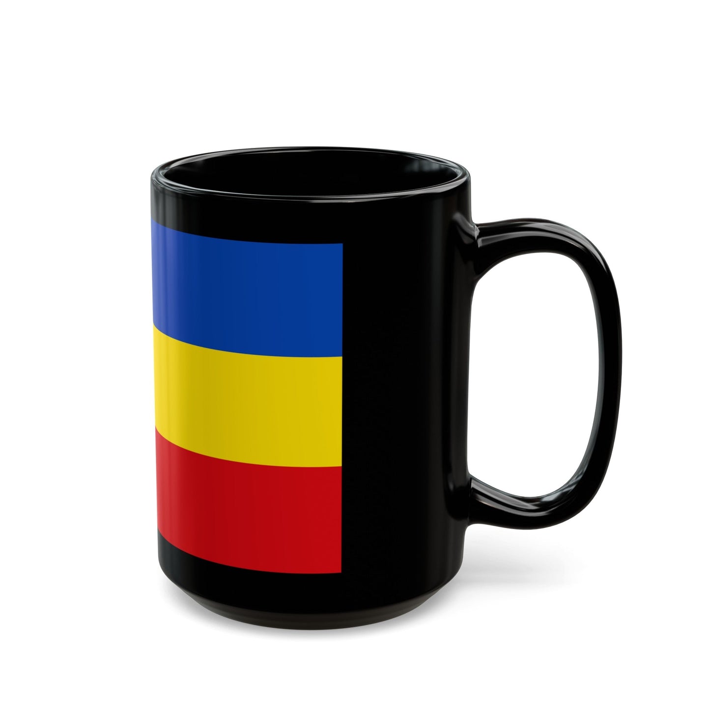 Flag of Wetteraukreises Germany - Black Coffee Mug-The Sticker Space