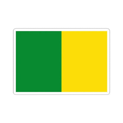 Flag of Wetteren Belgium (Belgium) STICKER Vinyl Kiss-Cut Decal 4 Inch White - The Sticker Space