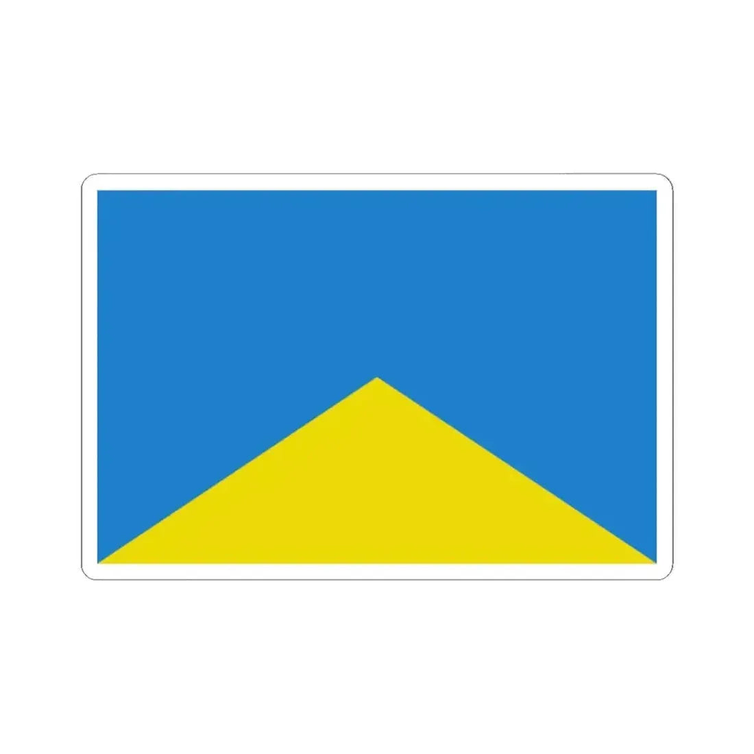 Flag of Wevelgem (Belgium) STICKER Vinyl Kiss-Cut Decal 2 Inch White - The Sticker Space