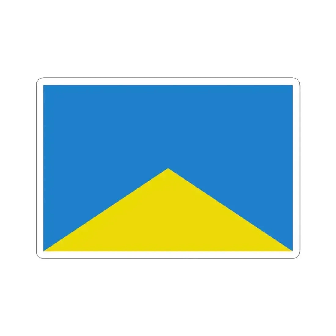 Flag of Wevelgem (Belgium) STICKER Vinyl Kiss-Cut Decal 3 Inch White - The Sticker Space