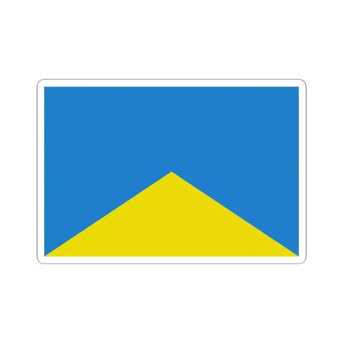 Flag of Wevelgem (Belgium) STICKER Vinyl Kiss-Cut Decal 4 Inch White - The Sticker Space