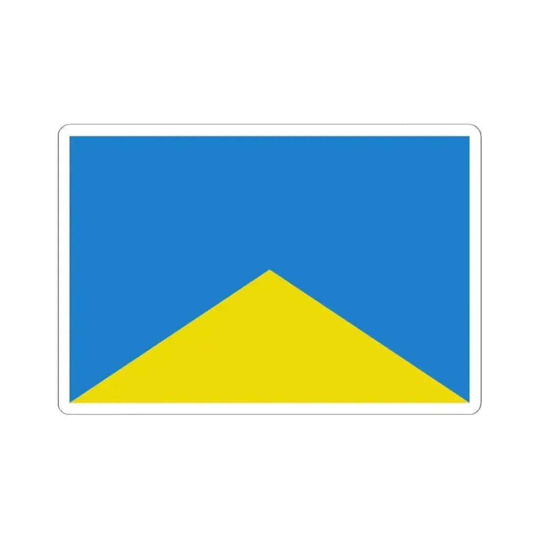 Flag of Wevelgem (Belgium) STICKER Vinyl Kiss-Cut Decal 6 Inch White - The Sticker Space