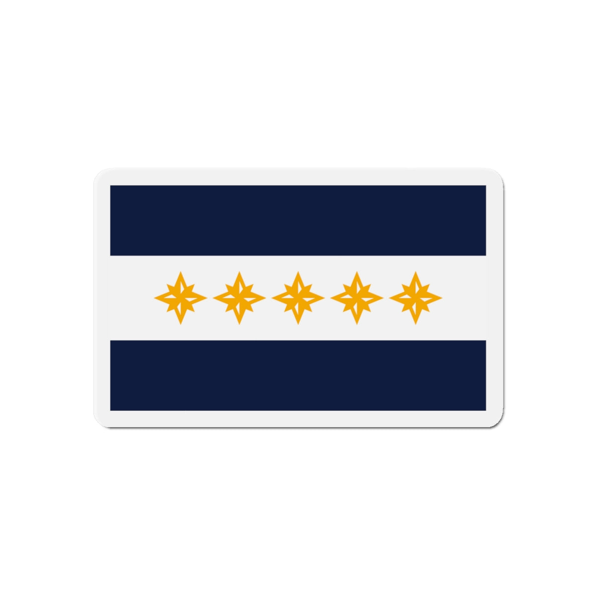 Flag of Wheeling West Virginia - Die-Cut Magnet-6 × 6"-The Sticker Space